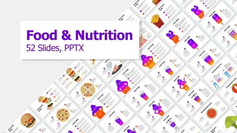 Food and Nutrition Presentation Infographics
