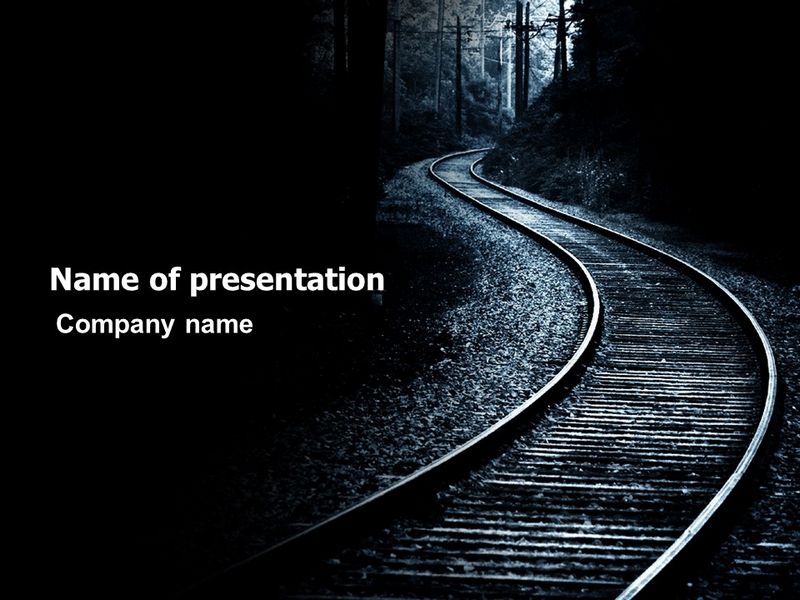 Railway PowerPoint Template and Google Slides Theme
