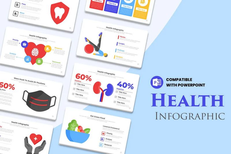Health Infographic Google Slide Design

