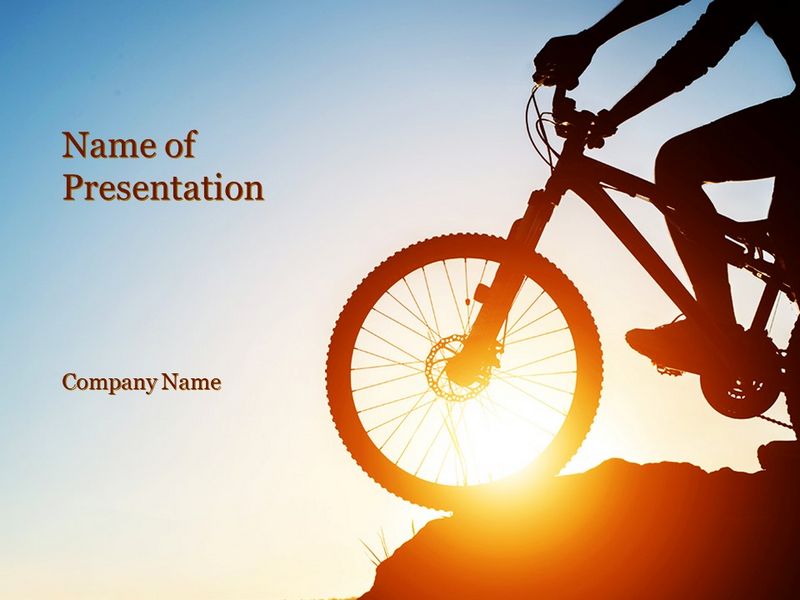 Morning Cycling PowerPoint Template and Google Slides Theme
