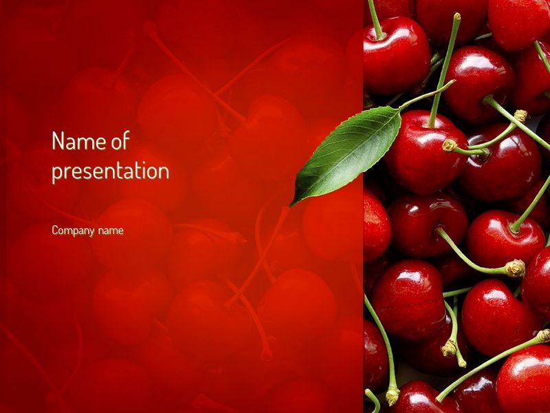 Cherries - Free Google Slides theme and PowerPoint template
