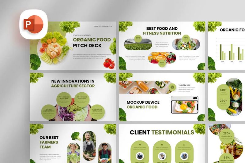 Organic Food - PowerPoint Template
