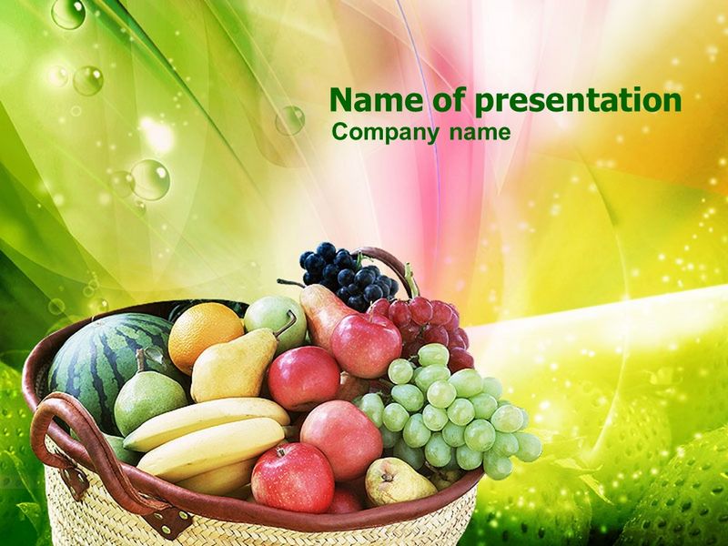 Basket of Fruits - Free Google Slides theme and PowerPoint template

