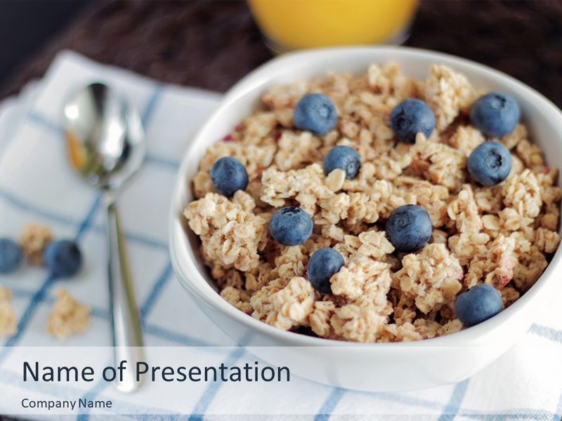 High-Protein Cereal Healthy Breakfast - Google Slides theme and PowerPoint template
