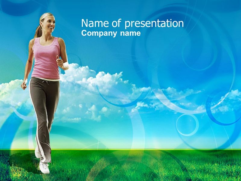 Jogging On The Green Field - Free Google Slides theme and PowerPoint template
