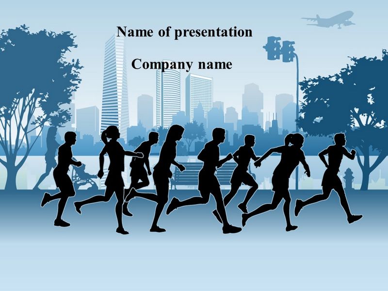Jogging Theme PowerPoint Template and Google Slides Theme
