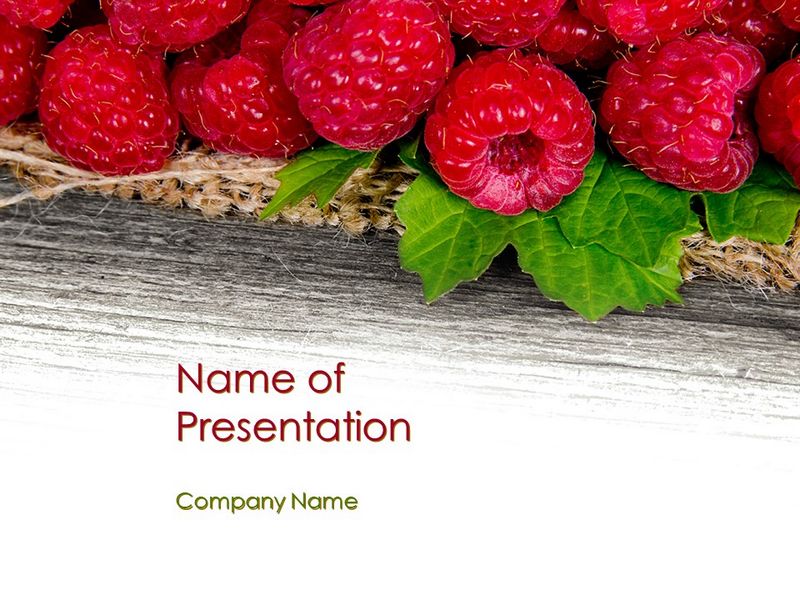 Red Raspberry PowerPoint Template and Google Slides Theme
