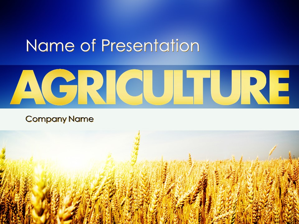 Agricultural Land PowerPoint Template and Google Slides Theme
