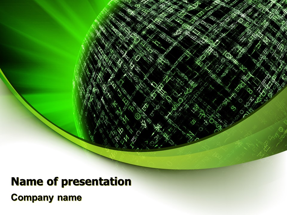 Matrix Sphere - Free Google Slides theme and PowerPoint template

