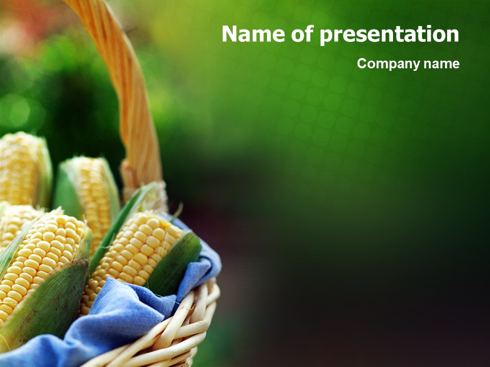 Corn PowerPoint Template and Google Slides Theme
