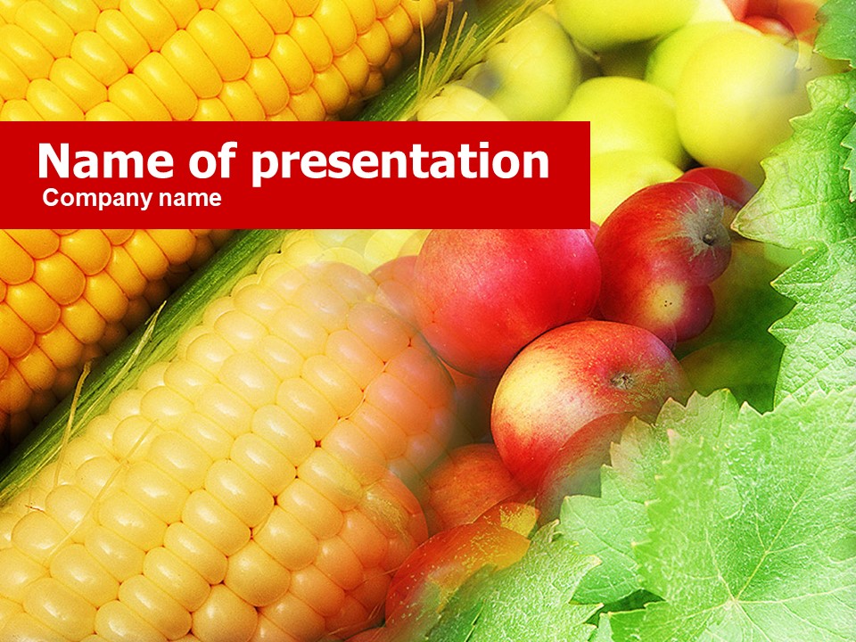 Corn and Apples - Free Google Slides theme and PowerPoint template
