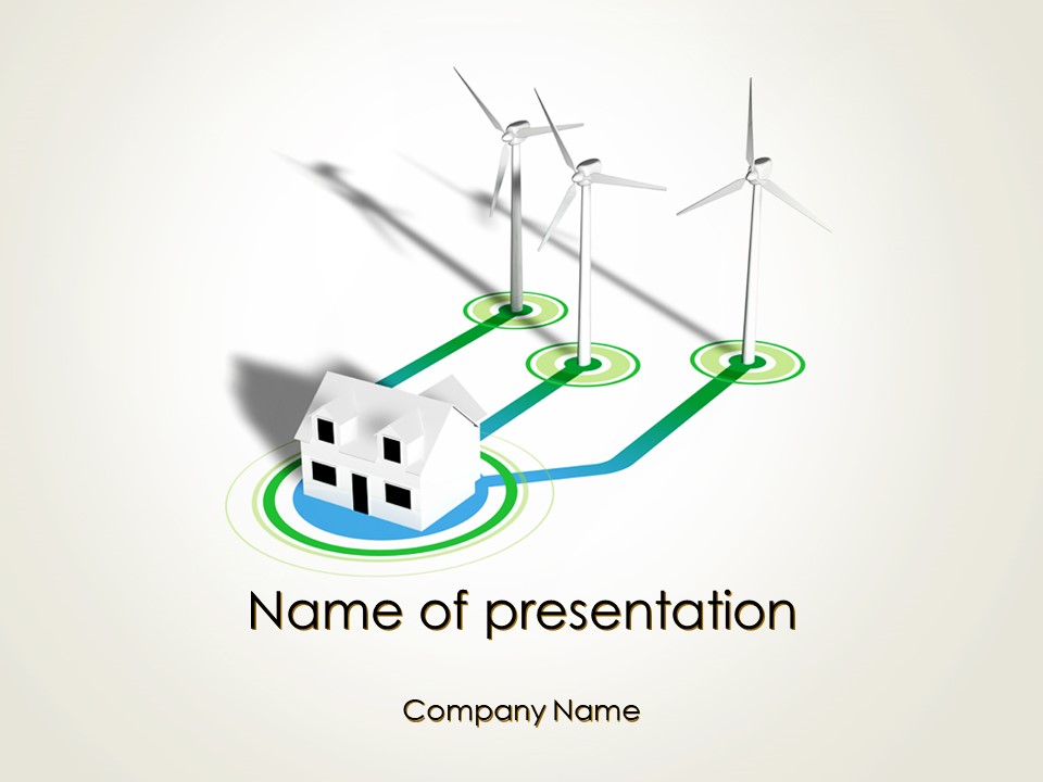 Wind Turbines Powering House - Free Google Slides theme and PowerPoint template

