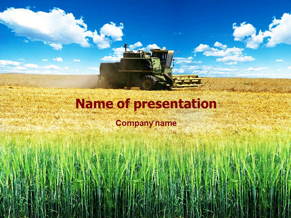 Harvester in the Field - Free Google Slides theme and PowerPoint template
