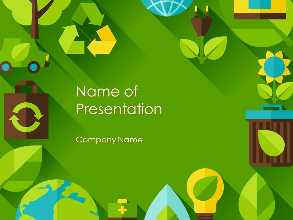Green Sustainability PowerPoint Template and Google Slides Theme
