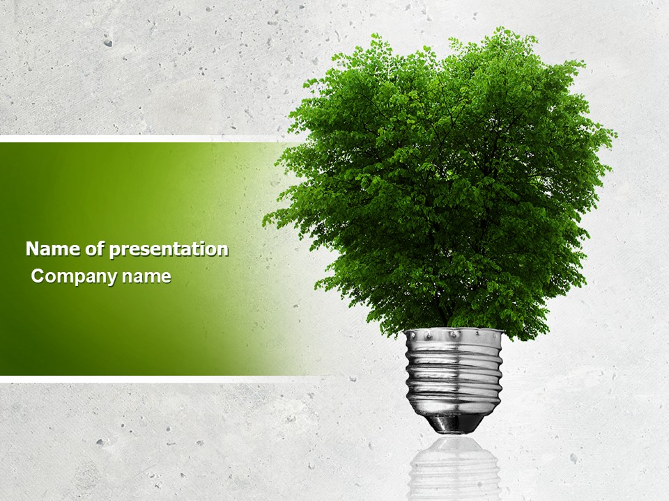 Green Energy PowerPoint Template and Google Slides Theme
