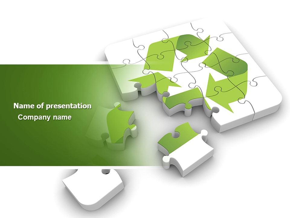 Recycle Technology PowerPoint Template and Google Slides Theme

