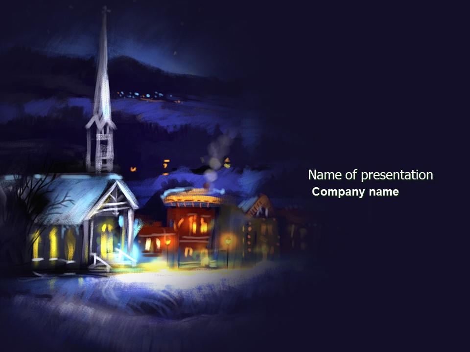 Christmas Presentation -- Christmas Evening Free - Free Google Slides theme and PowerPoint template
