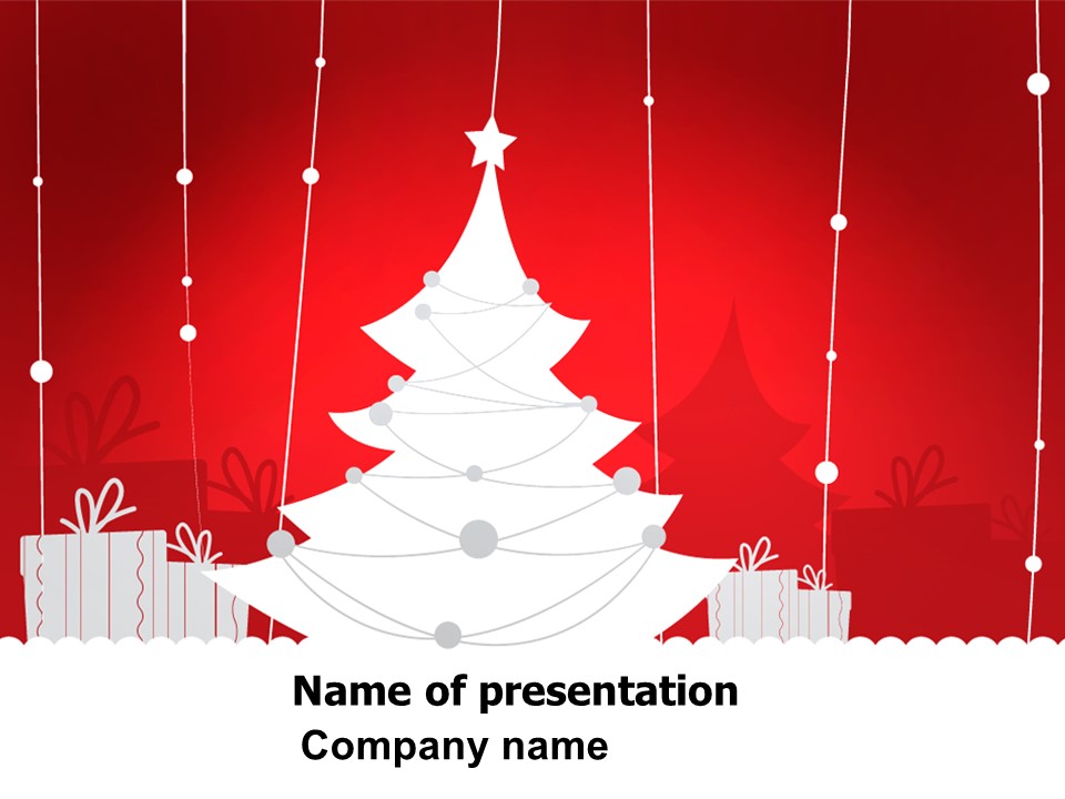 Christmas Tree Theme PowerPoint Template and Google Slides Theme
