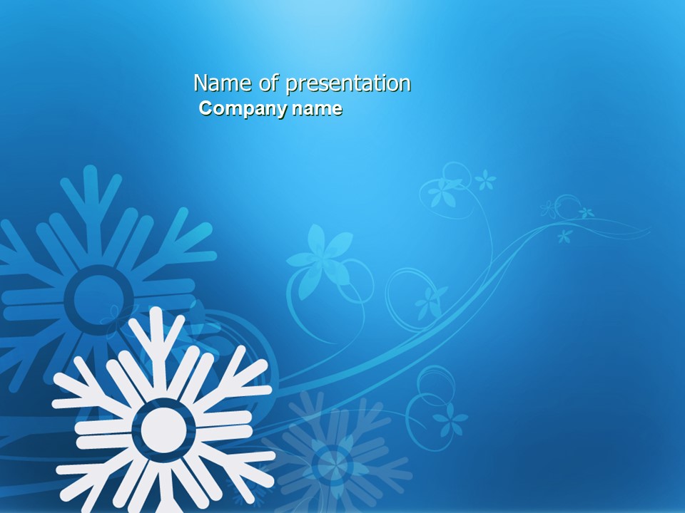 Snowflake Theme PowerPoint Template and Google Slides Theme
