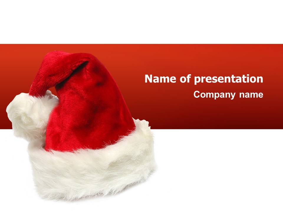 Christmas Presentation -- Santa Hat - Free Google Slides theme and PowerPoint template
