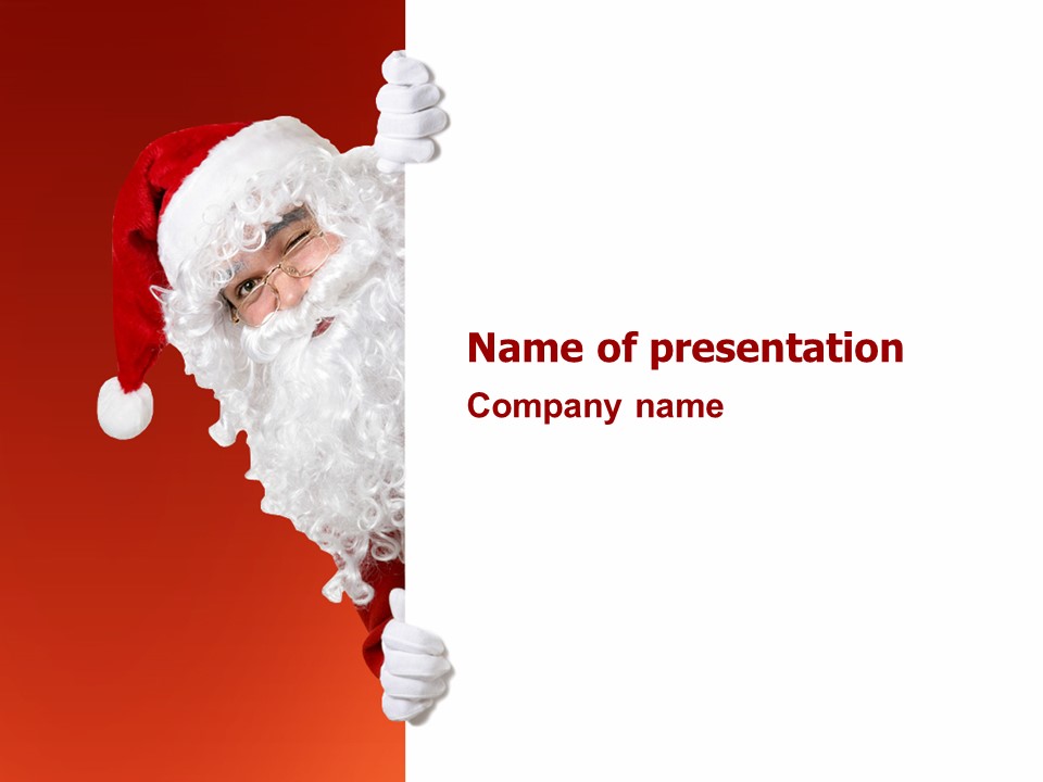 Santa Around the Corner - Free Google Slides theme and PowerPoint template
