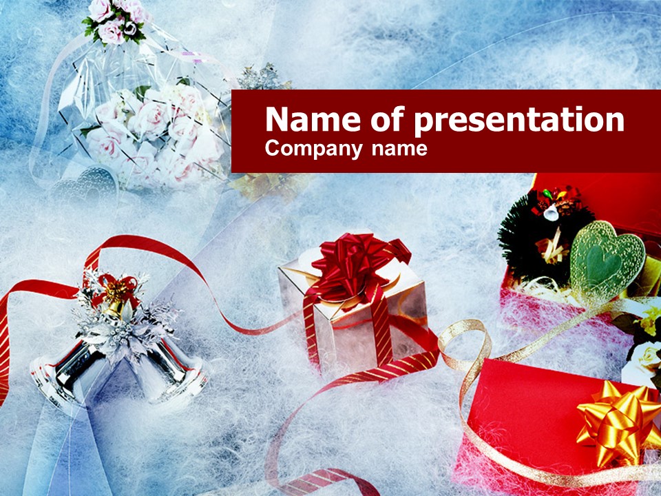 Christmas Presents In A Snow - Free Google Slides theme and PowerPoint template
