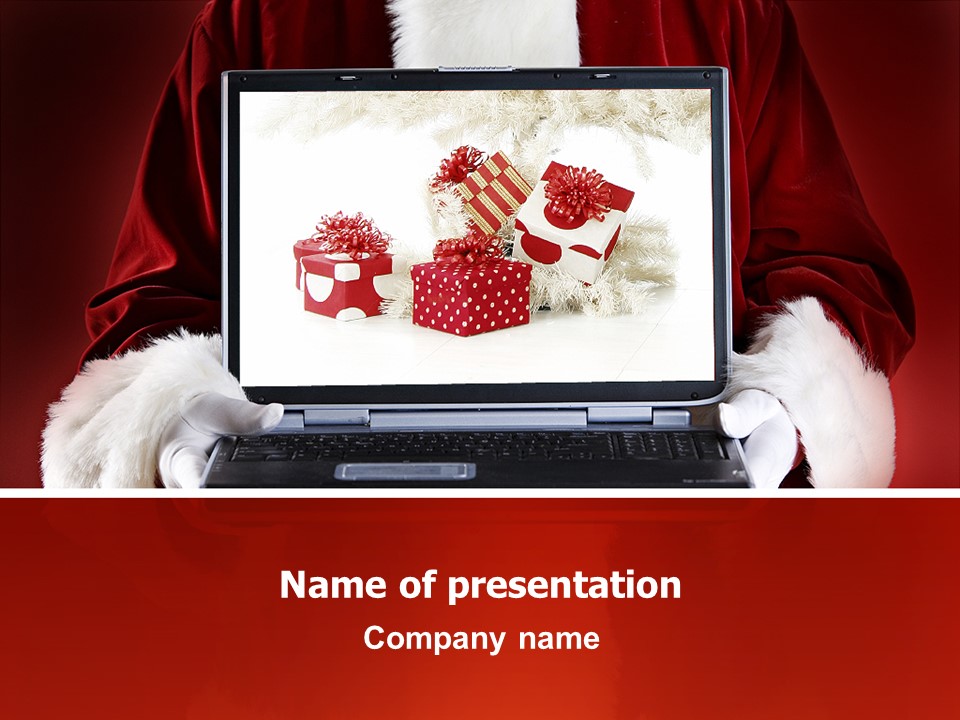 Christmas Presents Online - Free Google Slides theme and PowerPoint template
