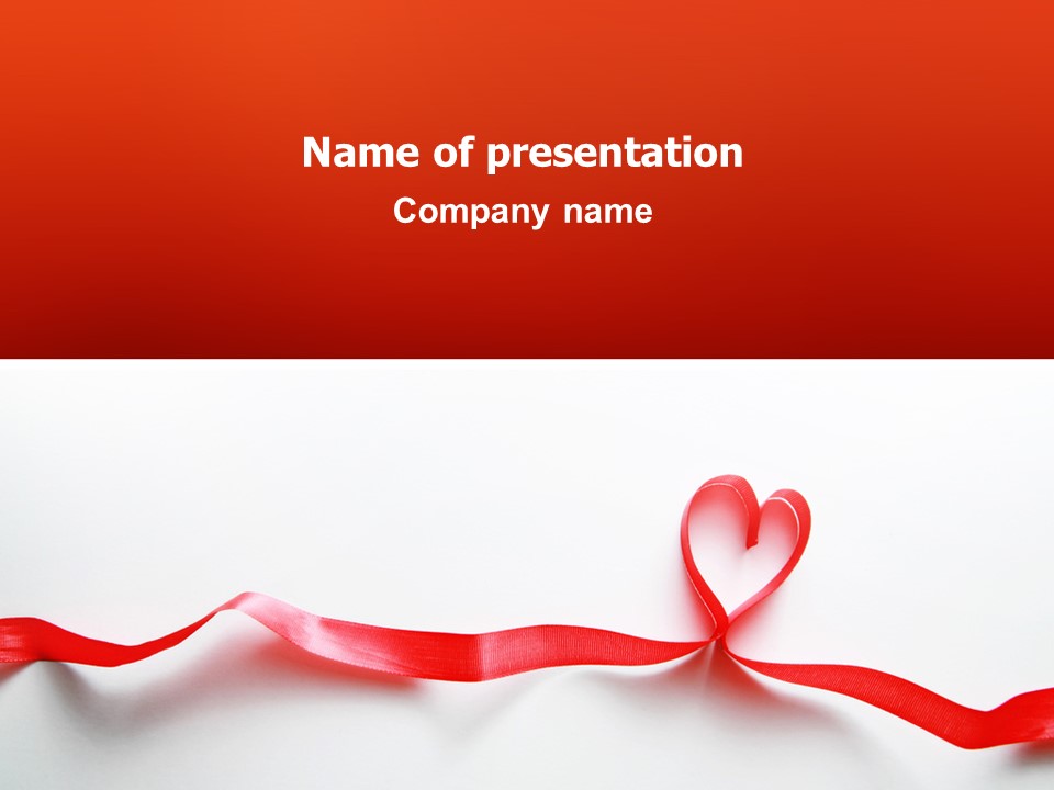 Heart Ribbon - Free Google Slides theme and PowerPoint template
