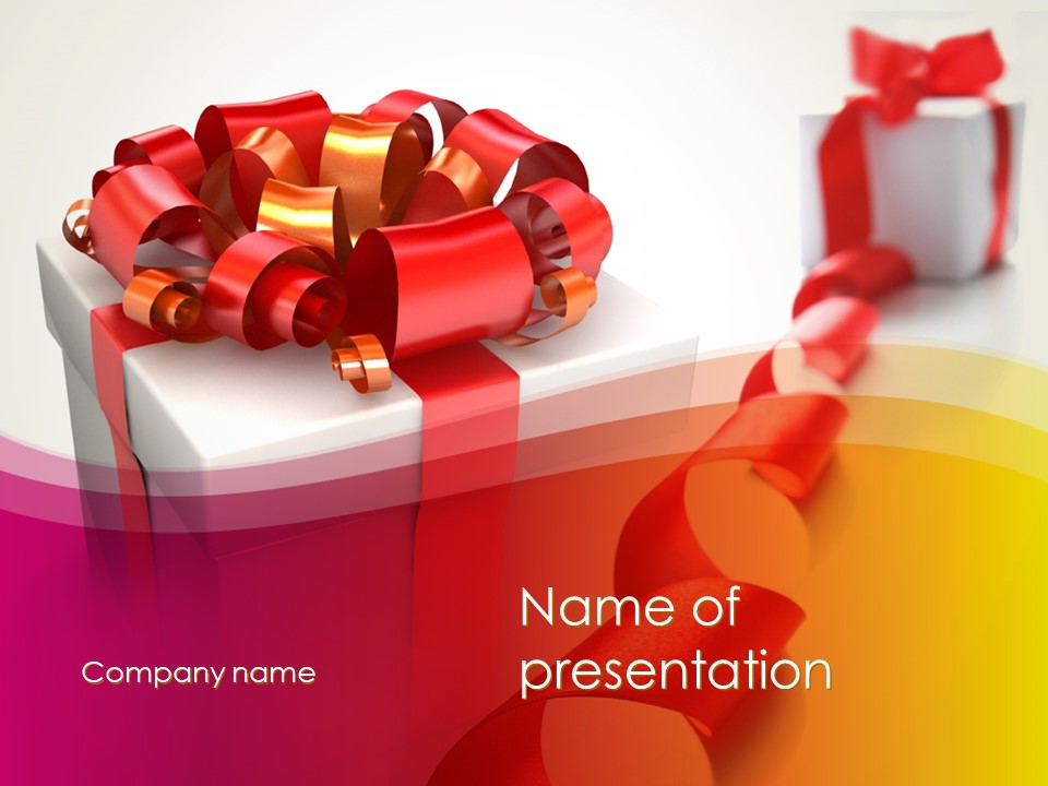 Gift Boxes with Red Bows - Free Google Slides theme and PowerPoint template
