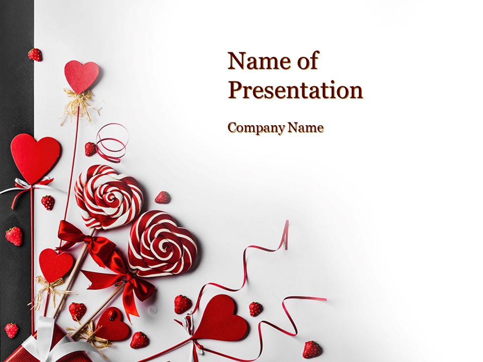 Heart Shaped Lollipops - Free Google Slides theme and PowerPoint template
