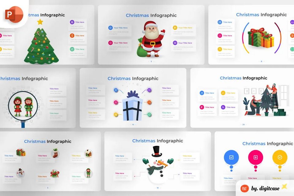 Christmas PowerPoint - Infographic Template
