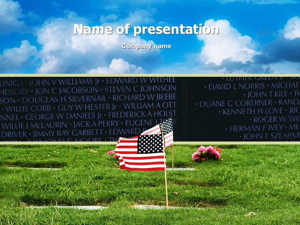 American Flag In Memorial Day - Free Google Slides theme and PowerPoint template
