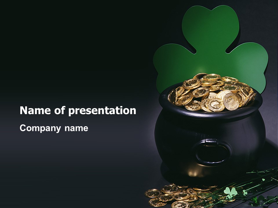 Pot of Gold PowerPoint Template and Google Slides Theme
