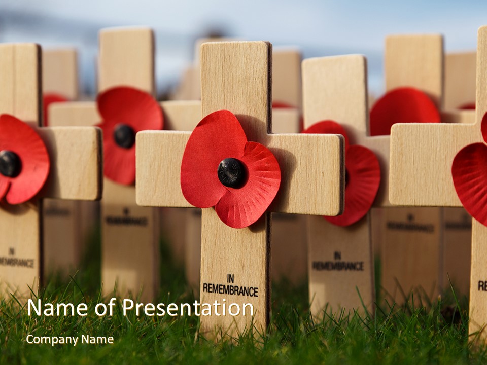 Poppy Crosses - Free Google Slides theme and PowerPoint template
