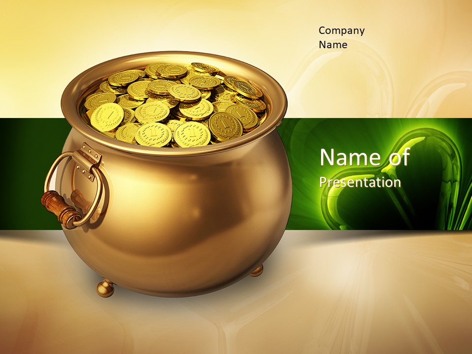 Pot of Gold Coins - Free Google Slides theme and PowerPoint template
