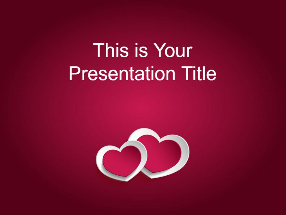 Two Hearts Google Slides Presentation Template
