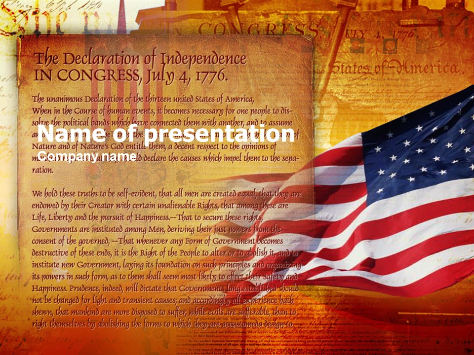 Declaration Of Independence - Free Google Slides theme and PowerPoint template
