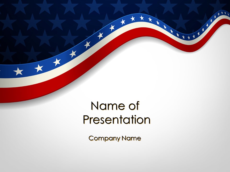 July 4th Banner PowerPoint Template and Google Slides Theme
