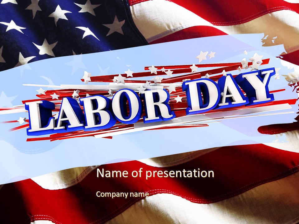 Happy Labor Day PowerPoint Template and Google Slides Theme
