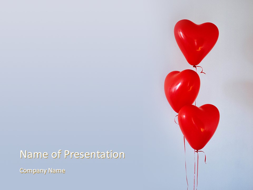 Heart Shaped Balloons - Free Google Slides theme and PowerPoint template
