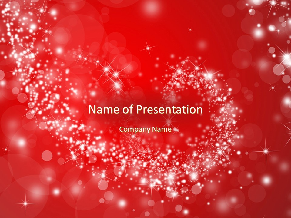 Silver Shine Stars Lights Swirl on Red Background - Free Google Slides theme and PowerPoint template
