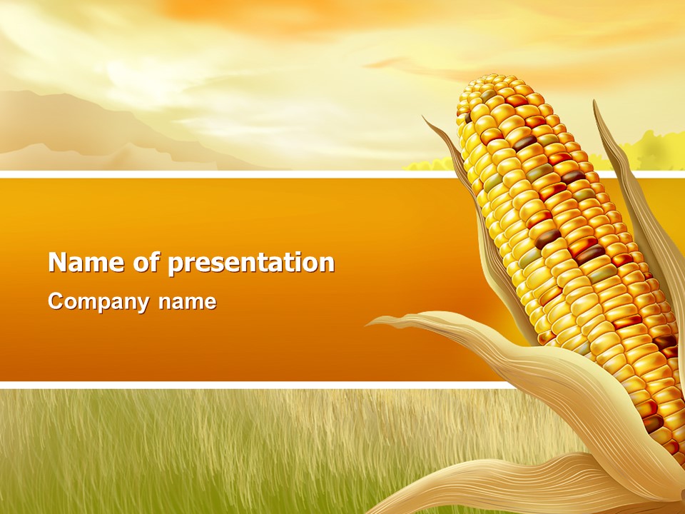 Corn Thanksgiving Free PowerPoint Template and Google Slides Theme
