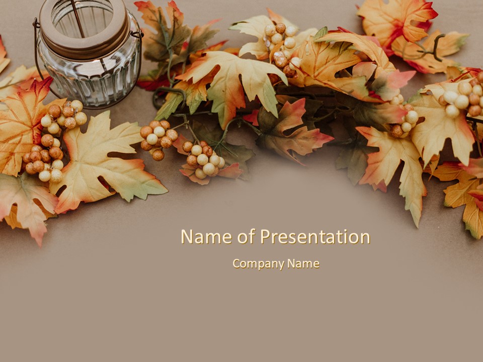 Autumn and Thanksgiving Concept - Google Slides theme and PowerPoint template
