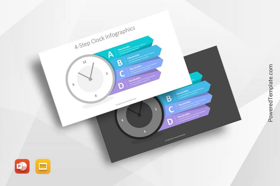 Analog Clock Time Management Infographic - Free Google Slides theme and PowerPoint template