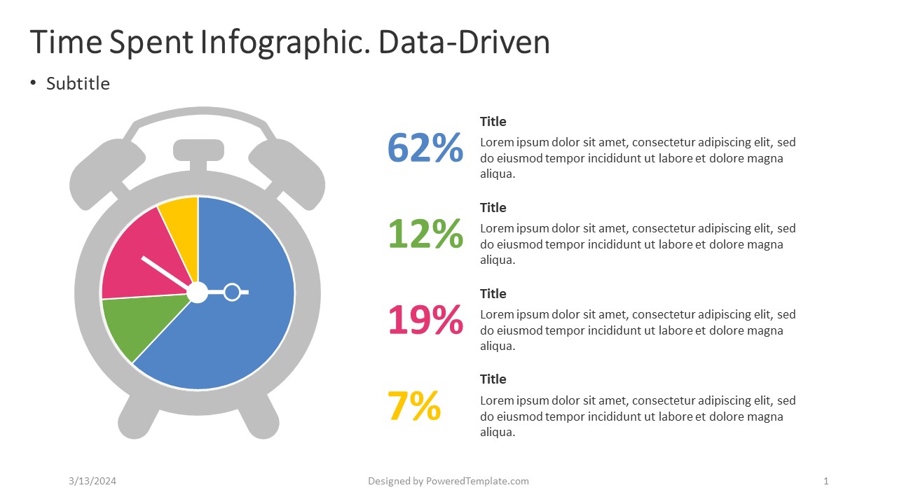 Time Spent Infographic - Data-Driven - Free Google Slides theme and PowerPoint template