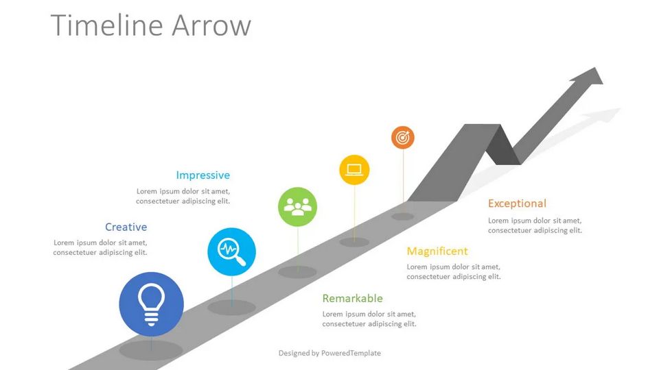 Timeline Arrow Infographic - Free Google Slides theme and PowerPoint template