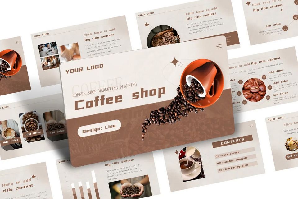 Coffee Shop Coffee Brand Marketing Planning PPT