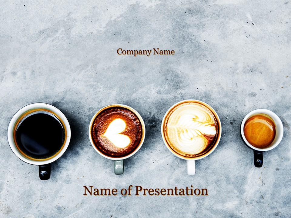 Top View of Various Coffee - Free Google Slides theme and PowerPoint presentation template
