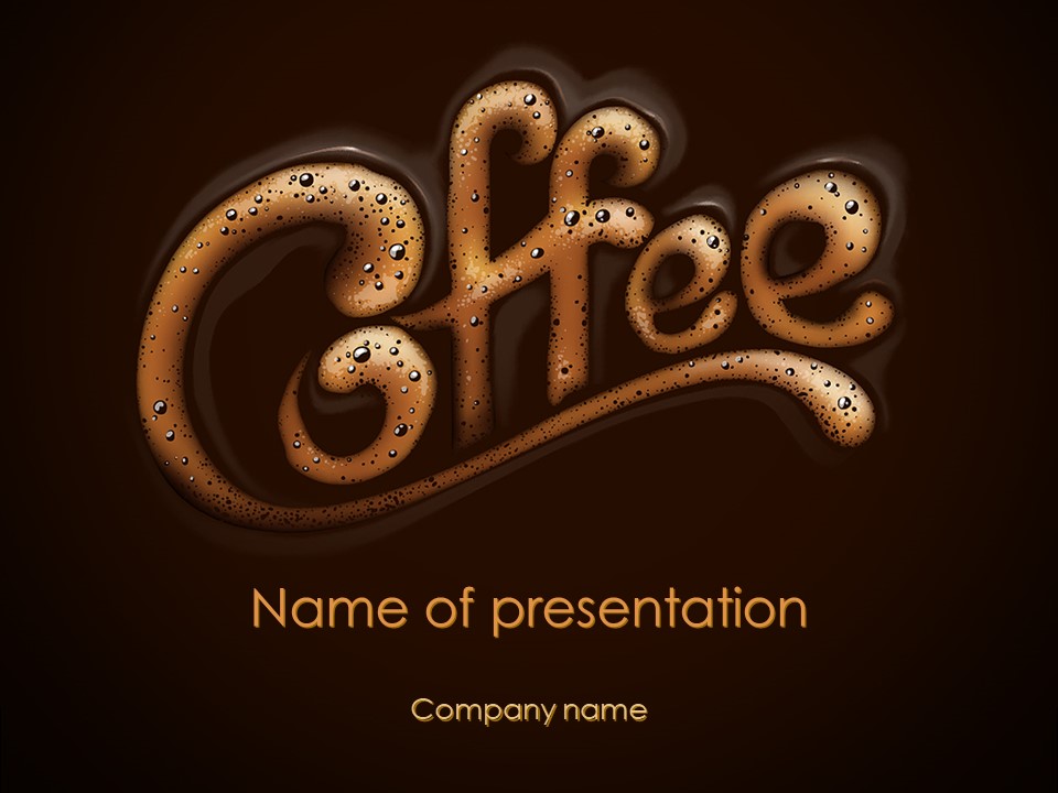 Coffee Aroma PowerPoint presentation Template and Google Slides Theme