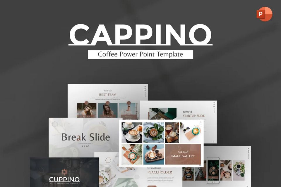 Cuppino Coffee Minimalist PowerPoint presentation Template
